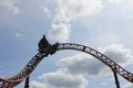 A roller-coaster in the entertainment park, Plopsa in Belgium Royalty Free Stock Photo