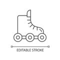 Rollerskate linear icon Royalty Free Stock Photo