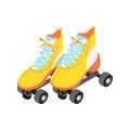 Rollerskates Isometric Icon Royalty Free Stock Photo