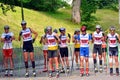 Rollerskiing Championships Royalty Free Stock Photo