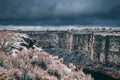 Rolling Clouds Over Snake River Canyon in Winter