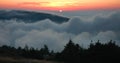 Rolling Clouds Sunset, Acadia Royalty Free Stock Photo