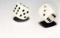 Rolling dice Royalty Free Stock Photo