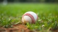 Rolling Dreams, The Baseball Ball on the Green Lawn Royalty Free Stock Photo