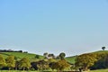 Rolling English hills and lush farmland