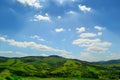 Rolling green hills of Ukraine Royalty Free Stock Photo