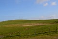 Rolling Hills and Fields Along the Cliff`s of Moher Royalty Free Stock Photo