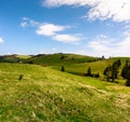 Rolling hills of Podobovec valley Royalty Free Stock Photo