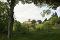 Rolling hills towards Downton Abbey Royalty Free Stock Photo