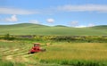 Rolling hills of wheat fields in Palouse Royalty Free Stock Photo