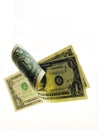 Rolling money Royalty Free Stock Photo