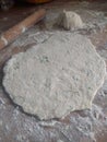 Rolled out dough