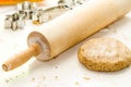 Rolling Pin and Cookie Dough Royalty Free Stock Photo