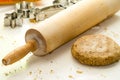 Rolling Pin and Cookie Dough Royalty Free Stock Photo
