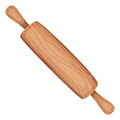 Rolling pin icon. Bakery roller. Cooking wooden tool