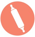 Rolling Pin Isolated Vector icon which can be easily modified or edit Royalty Free Stock Photo