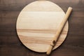 Rolling pin and round board