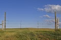 Rolling prairie pasture land