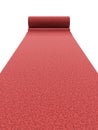 Rolling red carpet Royalty Free Stock Photo