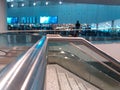 Rolling Stairs in a Hall of Zurich-Airport ZRH