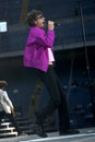 The Rolling Stones ,Mick Jagger during the concert Royalty Free Stock Photo