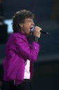 The Rolling Stones ,Mick Jagger during the concert Royalty Free Stock Photo