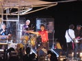 Mick Jagger, Charlie Watts & the Rolling Stones Perform in New Jersey in 2005.
