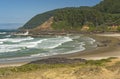 Rolling Waves on a Rocky Coastal Beach Royalty Free Stock Photo