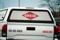 Rollins Inc. Orkin pest control service vehicle pickup truck with corporate logo