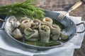 Rollmop herrings Royalty Free Stock Photo
