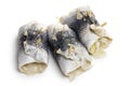 Rollmops on white Royalty Free Stock Photo