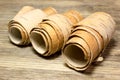Rolls of birch Bark Royalty Free Stock Photo