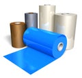 Rolls of color plastic tape Royalty Free Stock Photo