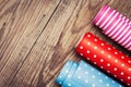 Rolls of colored wrapping paper Royalty Free Stock Photo