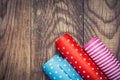 Rolls of colored wrapping paper Royalty Free Stock Photo