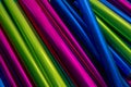 Rolls of glossy colored foil for gift wrapping, craft and hobby
