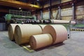 Rolls of kraft paper