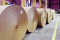 Rolls of kraft paper Royalty Free Stock Photo