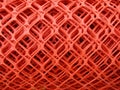 Rolls of plastic fence mesh Royalty Free Stock Photo