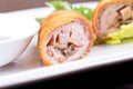 Rolls from pork meat Royalty Free Stock Photo