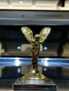 Rolls-Royce classic cars little golden flying fairy displayed in a shop