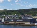 The Rolls Royce Factory and Warehouse in the Port of Bergen with a full Yard of Stores