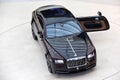 Rolls-Royce Ghost: Aerial view, bicolor. On display on Welt. Royalty Free Stock Photo