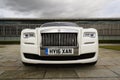 Rolls-Royce Ghost in front of the Goodwood plant on August 11, 2016 in Westhampnett, United Kingdom. Royalty Free Stock Photo