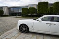 Rolls-Royce Ghost in front of the Goodwood plant on August 11, 2016 in Westhampnett, United Kingdom. Royalty Free Stock Photo