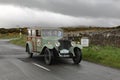 A 1929 Rolls Royce 20-25 Leaves Caldbeck, Cumbria in the Flying Scotsman Rally Royalty Free Stock Photo