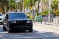 Rolls Royce in Miami Beach front view approaching