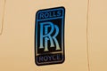 Rolls Royce plane dealership logo. Russia, Moscow 29 august 2019
