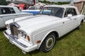Rolls Royce Silver Shadow is the brand first frameless car. At the festival presented Convertible Corniche Royalty Free Stock Photo