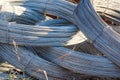 Rolls of steel wire Royalty Free Stock Photo